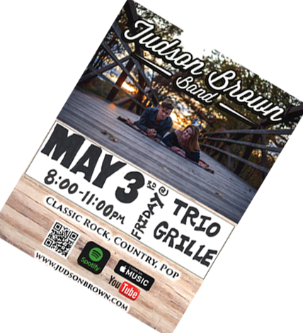 Judson Brown Band at Trio Grille May 3
