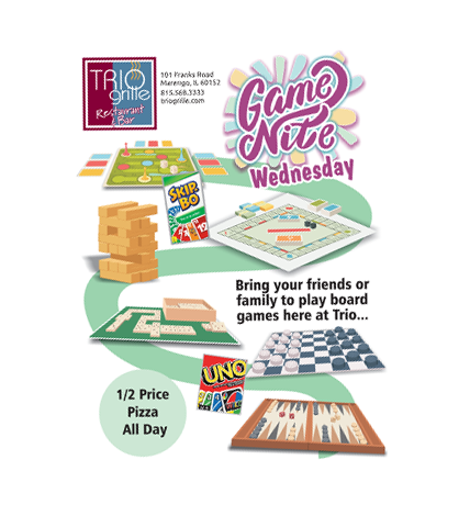 Wednesday is game night at Trio